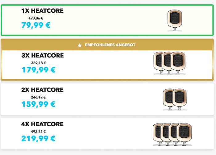heatcore preise